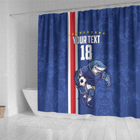 Cape Verde Football Custom Shower Curtain Pride Of The Islands - Wonder Print Shop