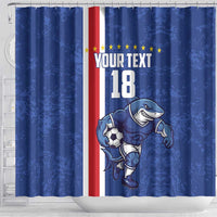 Cape Verde Football Custom Shower Curtain Pride Of The Islands - Wonder Print Shop