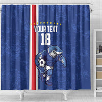 Cape Verde Football Custom Shower Curtain Pride Of The Islands - Wonder Print Shop