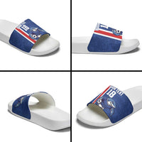 Cape Verde Football Custom Slide Sandals Pride Of The Islands - Wonder Print Shop