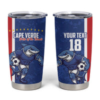 Cape Verde Football Custom Tumbler Cup Pride Of The Islands - Wonder Print Shop