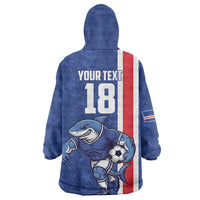 Cape Verde Football Custom Wearable Blanket Hoodie Pride Of The Islands - Wonder Print Shop