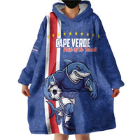 Cape Verde Football Custom Wearable Blanket Hoodie Pride Of The Islands - Wonder Print Shop