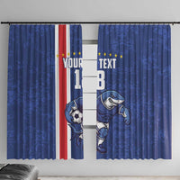 Cape Verde Football Custom Window Curtain Pride Of The Islands - Wonder Print Shop