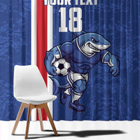 Cape Verde Football Custom Window Curtain Pride Of The Islands - Wonder Print Shop