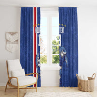 Cape Verde Football Custom Window Curtain Pride Of The Islands - Wonder Print Shop