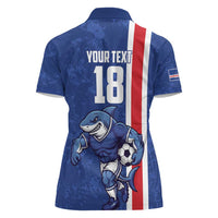 Cape Verde Football Custom Women Polo Shirt Pride Of The Islands - Wonder Print Shop