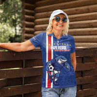 Cape Verde Football Custom Women Polo Shirt Pride Of The Islands - Wonder Print Shop