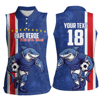 Cape Verde Football Custom Women Sleeveless Polo Shirt Pride Of The Islands - Wonder Print Shop