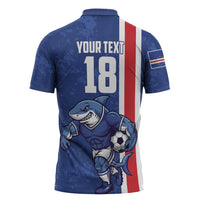 Cape Verde Football Custom Zipper Polo Shirt Pride Of The Islands - Wonder Print Shop