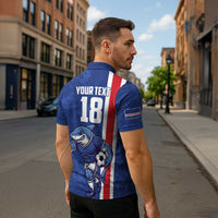 Cape Verde Football Custom Zipper Polo Shirt Pride Of The Islands - Wonder Print Shop