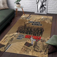 Tuskegee Airmen Tribute Area Rug Black History Air Force LT18