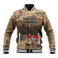 Tuskegee Airmen Tribute Baseball Jacket Black History Air Force LT18