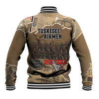 Tuskegee Airmen Tribute Baseball Jacket Black History Air Force LT18