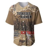 Tuskegee Airmen Tribute Baseball Jersey Black History Air Force LT18