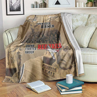 Tuskegee Airmen Tribute Blanket Black History Air Force LT18