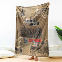 Tuskegee Airmen Tribute Blanket Black History Air Force LT18