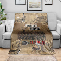 Tuskegee Airmen Tribute Blanket Black History Air Force LT18