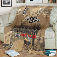 Tuskegee Airmen Tribute Blanket Black History Air Force - Wonder Print Shop