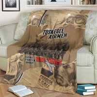 Tuskegee Airmen Tribute Blanket Black History Air Force LT18