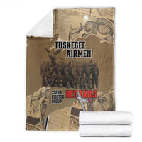 Tuskegee Airmen Tribute Blanket Black History Air Force LT18