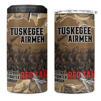 Tuskegee Airmen Tribute 4 in 1 Can Cooler Tumbler Black History Air Force - Wonder Print Shop