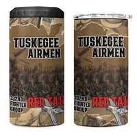 Tuskegee Airmen Tribute 4 in 1 Can Cooler Tumbler Black History Air Force LT18