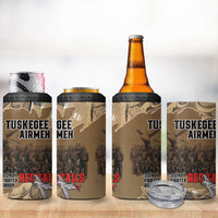 Tuskegee Airmen Tribute 4 in 1 Can Cooler Tumbler Black History Air Force - Wonder Print Shop