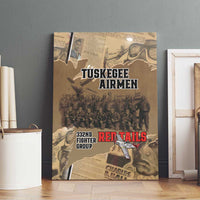 Tuskegee Airmen Tribute Canvas Wall Art Black History Air Force LT18