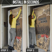 Tuskegee Airmen Tribute Door Cover Black History Air Force - Wonder Print Shop