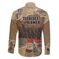 Tuskegee Airmen Tribute Family Matching Long Sleeve Bodycon Dress and Hawaiian Shirt Black History Air Force LT18