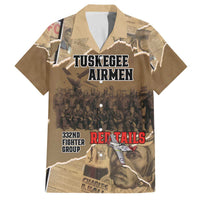 Tuskegee Airmen Tribute Family Matching Off The Shoulder Long Sleeve Dress and Hawaiian Shirt Black History Air Force LT18