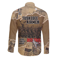 Tuskegee Airmen Tribute Family Matching Off The Shoulder Long Sleeve Dress and Hawaiian Shirt Black History Air Force LT18