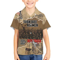 Tuskegee Airmen Tribute Family Matching Off Shoulder Maxi Dress and Hawaiian Shirt Black History Air Force LT18