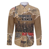 Tuskegee Airmen Tribute Family Matching Short Sleeve Bodycon Dress and Hawaiian Shirt Black History Air Force LT18