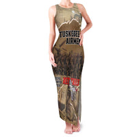 Tuskegee Airmen Tribute Family Matching Tank Maxi Dress and Hawaiian Shirt Black History Air Force - Wonder Print Shop