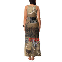 Tuskegee Airmen Tribute Family Matching Tank Maxi Dress and Hawaiian Shirt Black History Air Force - Wonder Print Shop