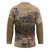 Tuskegee Airmen Tribute Hockey Jersey Black History Air Force - Wonder Print Shop
