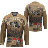Tuskegee Airmen Tribute Hockey Jersey Black History Air Force LT18