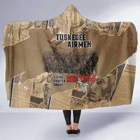 Tuskegee Airmen Tribute Hooded Blanket Black History Air Force LT18