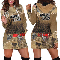 Tuskegee Airmen Tribute Hoodie Dress Black History Air Force - Wonder Print Shop