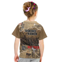 Tuskegee Airmen Tribute Kid T Shirt Black History Air Force LT18
