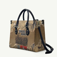 Tuskegee Airmen Tribute Leather Bag Black History Air Force - Wonder Print Shop