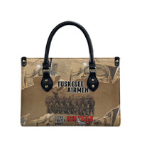 Tuskegee Airmen Tribute Leather Bag Black History Air Force LT18