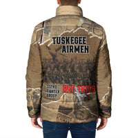 Tuskegee Airmen Tribute Padded Jacket Black History Air Force LT18