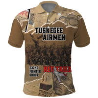 Tuskegee Airmen Tribute Polo Shirt Black History Air Force - Wonder Print Shop