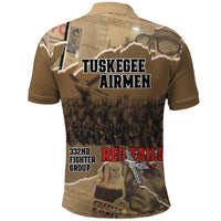 Tuskegee Airmen Tribute Polo Shirt Black History Air Force LT18