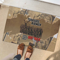 Tuskegee Airmen Tribute Rubber Doormat Black History Air Force - Wonder Print Shop