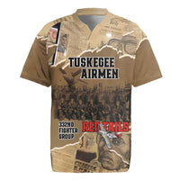 Tuskegee Airmen Tribute Rugby Jersey Black History Air Force LT18