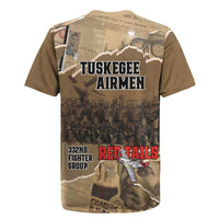 Tuskegee Airmen Tribute Rugby Jersey Black History Air Force LT18